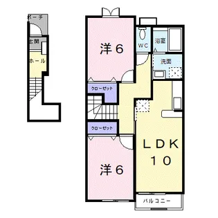シェーネⅠ【2階】の間取り