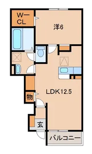 メゾン フローテ【1階】の間取り