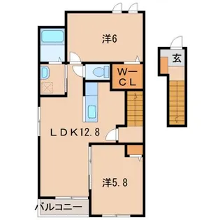 アーデル Ⅰ【2階】の間取り