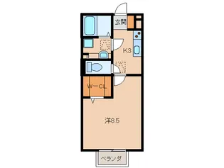 コンフィアンス【1階】の間取り
