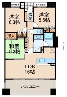 ダイアパレス向之芝公園【12階】の間取り