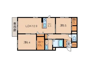 シャーメゾンLaLa【1階】の間取り