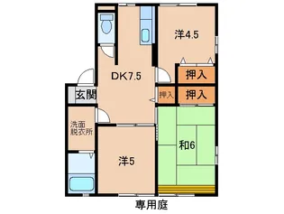 レトア ライラック【1階】の間取り