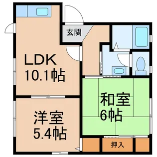グリーンルーフ塩屋【1階】の間取り