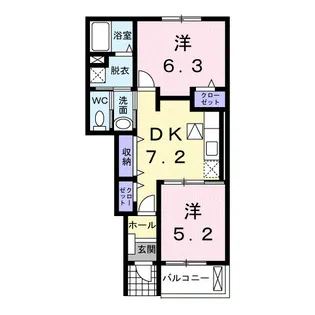 プランドール 3【1階】の間取り