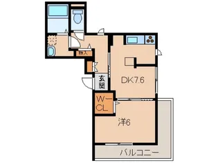 ベレオ紀三井寺【2階】の間取り