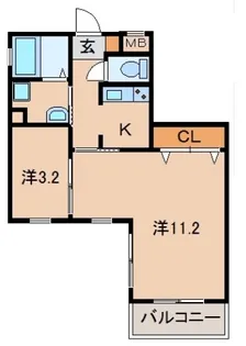 タージュ中之島【2階】の間取り