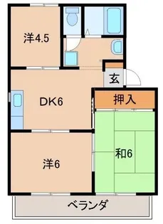 セジュール平柳【2階】の間取り