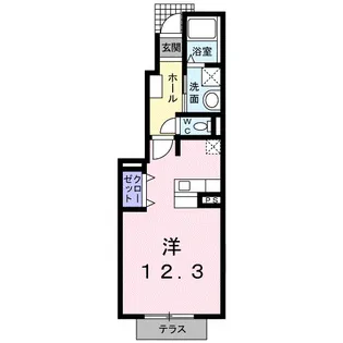 サニ-パレスⅡ【1階】の間取り
