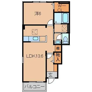 ベルモント スクエア【1階】の間取り
