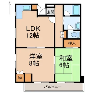 パル・シャトー海南【9階】の間取り