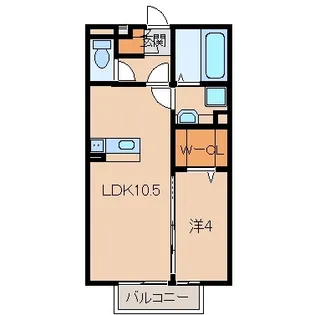 グリーン クレストA棟【2階】の間取り
