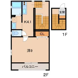 フラン・コンフォート【2階】の間取り