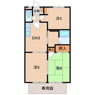 ロイヤルハイツ三石【1階】の間取り