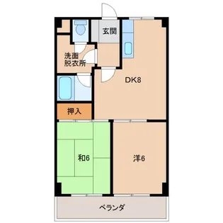 シャトー島田【4階】の間取り