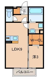 キャラメゾンA棟【2階】の間取り