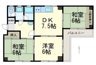 シティハイツ丸の内【4階】の間取り