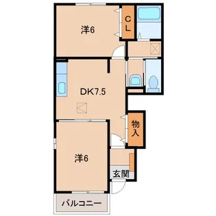 ボニート・フロル・C【1階】の間取り