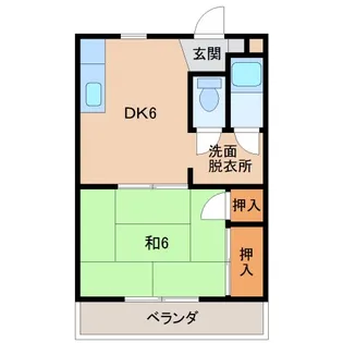 マンション本町【2階】の間取り