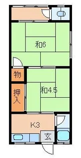 三佳マンション【2階】の間取り