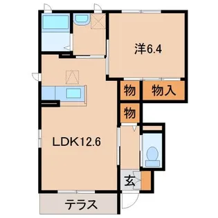 シャーメゾンベルテ【1階】の間取り