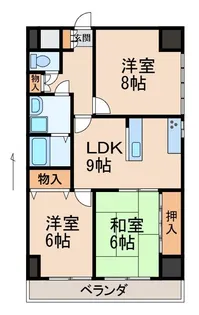 Wajima小雑賀マンション【3階】の間取り