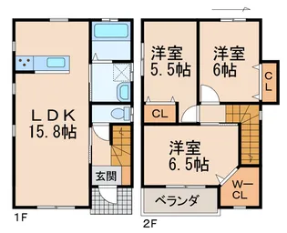 シアラ西高松Dの間取り