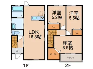 シアラ吹上Ⅲの間取り