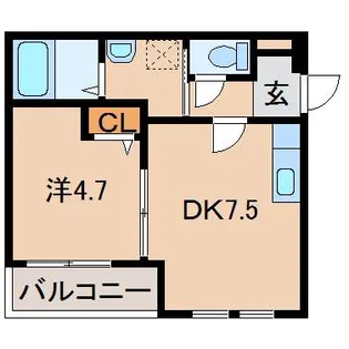 フジパレス和歌山駅南Ⅰ番館【2階】の間取り