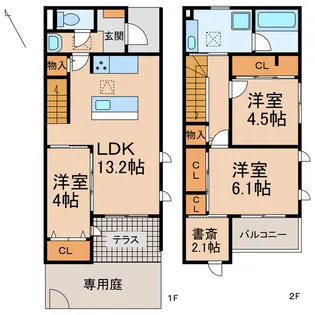 ミル・クレールプロヴァンスⅢの間取り