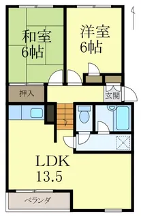 KアパルトマンⅡ【1階】の間取り