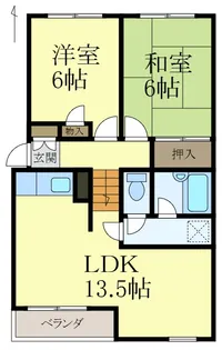 KアパルトマンⅡ【1階】の間取り