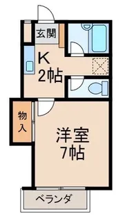 メゾンゆみね【2階】の間取り