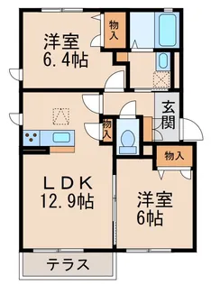 シャーメゾンLaLaⅡ【1階】の間取り