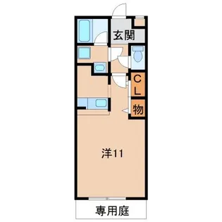 レジデンス 四ヶ郷【1階】の間取り