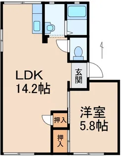 アーバンハウスC【1階】の間取り