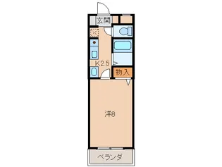 A&Sコーポ【1階】の間取り