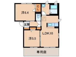 マックスビン耐久【1階】の間取り