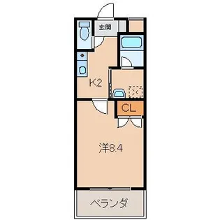 ル・マンA3番館【1階】の間取り