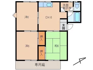 サンハイツセプテ【1階】の間取り