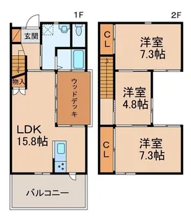 NAPICA A棟の間取り