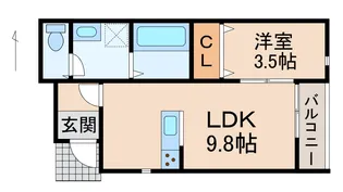Solis北新【1階】の間取り