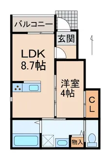 Solis北新【1階】の間取り