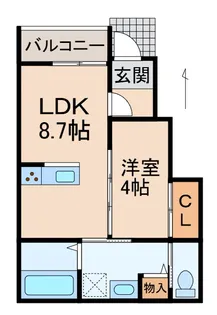Solis北新【1階】の間取り
