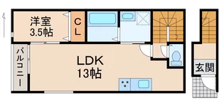 Solis北新【2階】の間取り