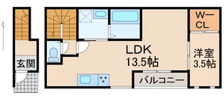 Solis北新【2階】の間取り