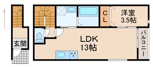 Solis北新【2階】の間取り