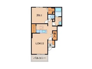 棗(なつめ) Ⅰ【1階】の間取り