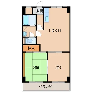 第2ルネみなと【3階】の間取り