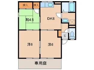 リプルス浜の宮【1階】の間取り